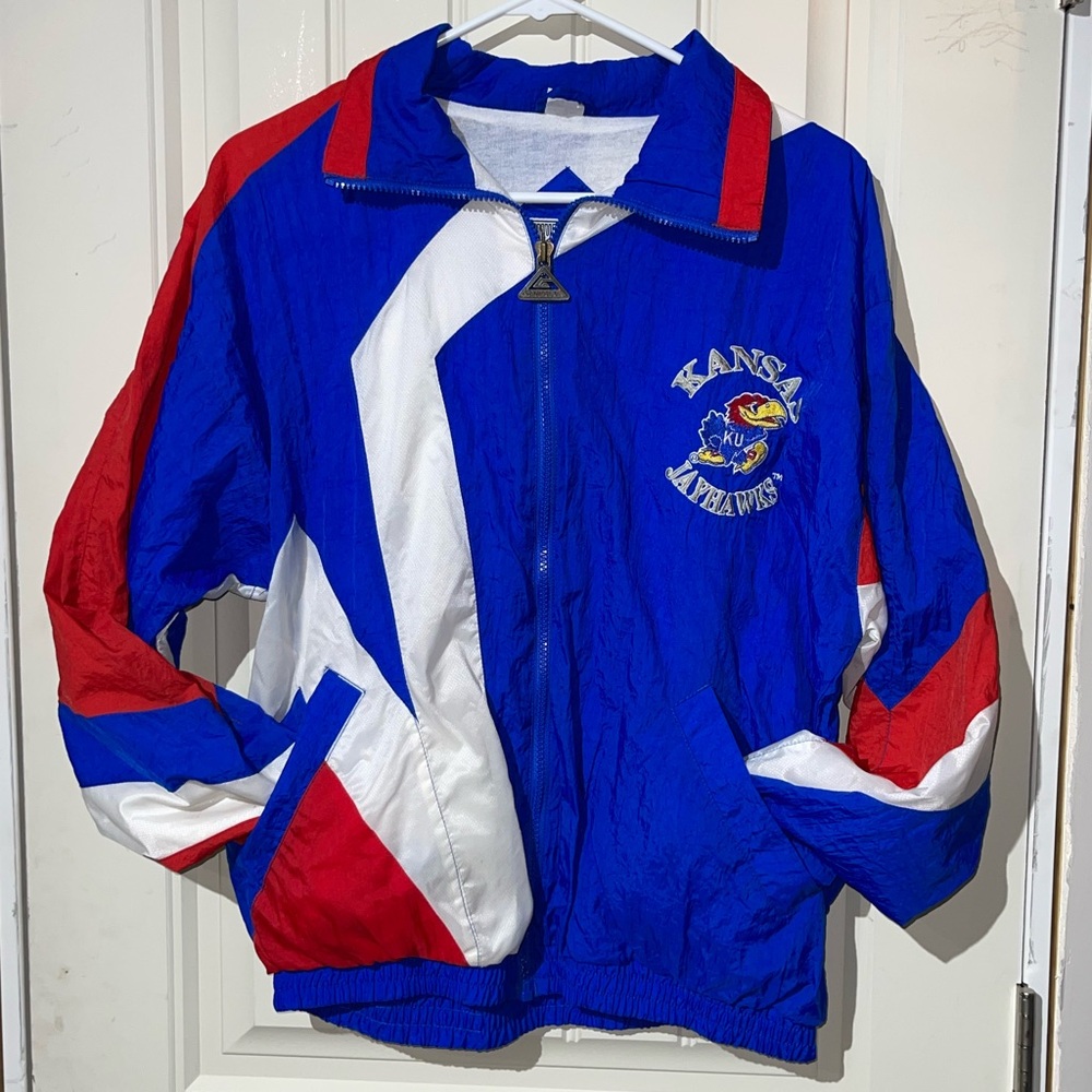 Kansas Jayhawks Windbreaker - Vintage - Genuine Stuff Brand